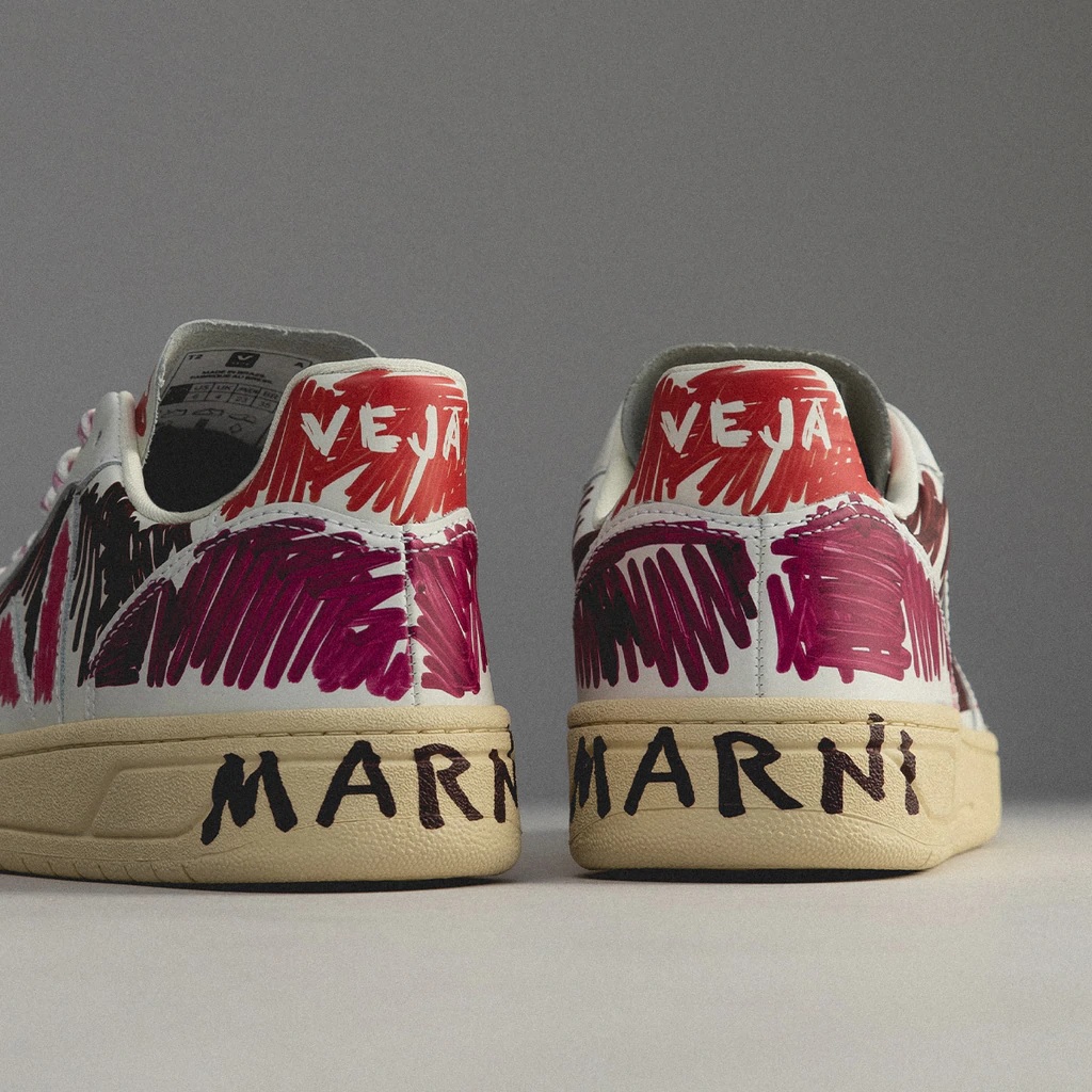 Marni x Veja V-10 Leather Marsala VX0202899A | More Sneakers