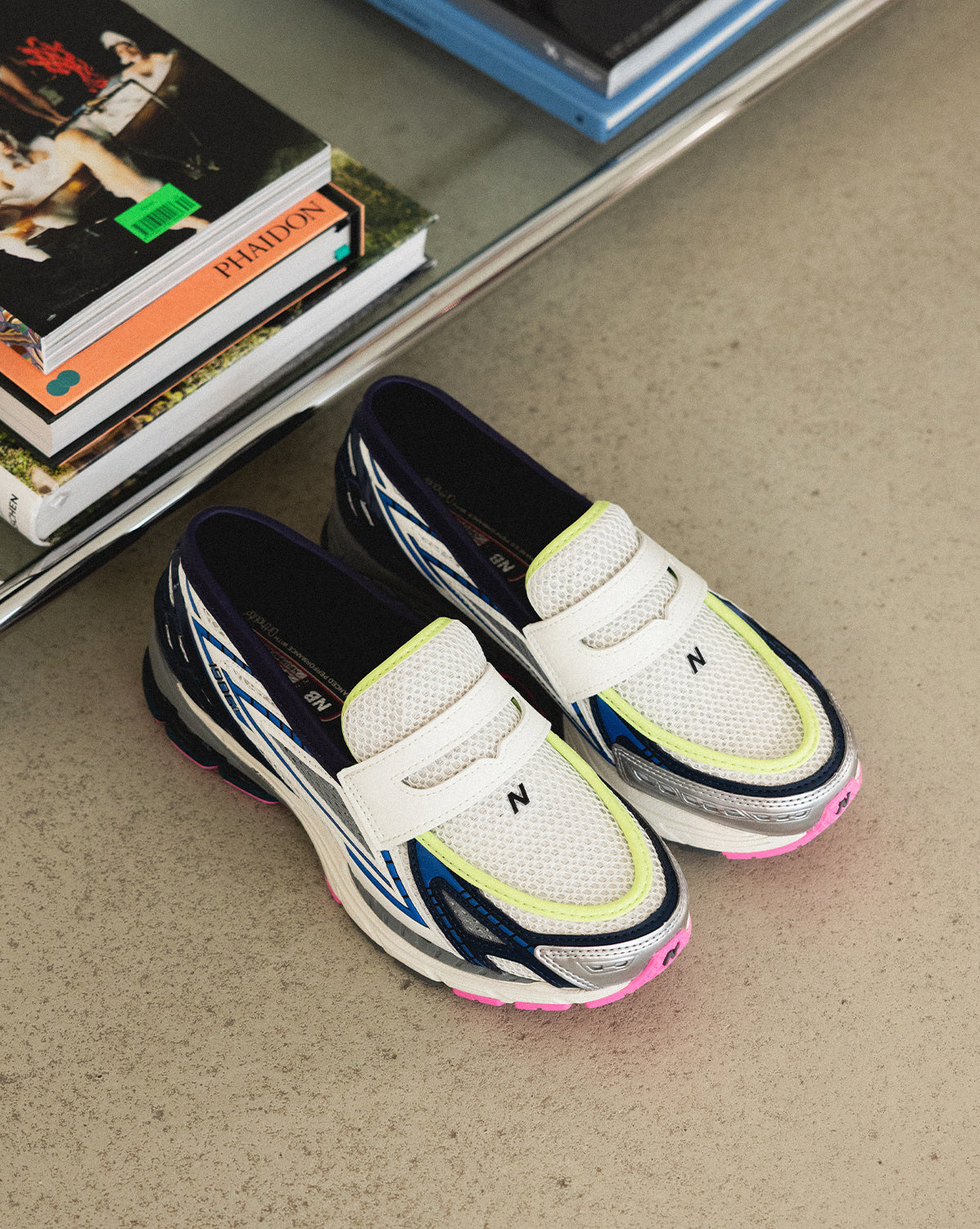 靴 NewBalance 1906L New Balance 1906L Loafer Neon Silver Metallic U190667K | More Sneakers