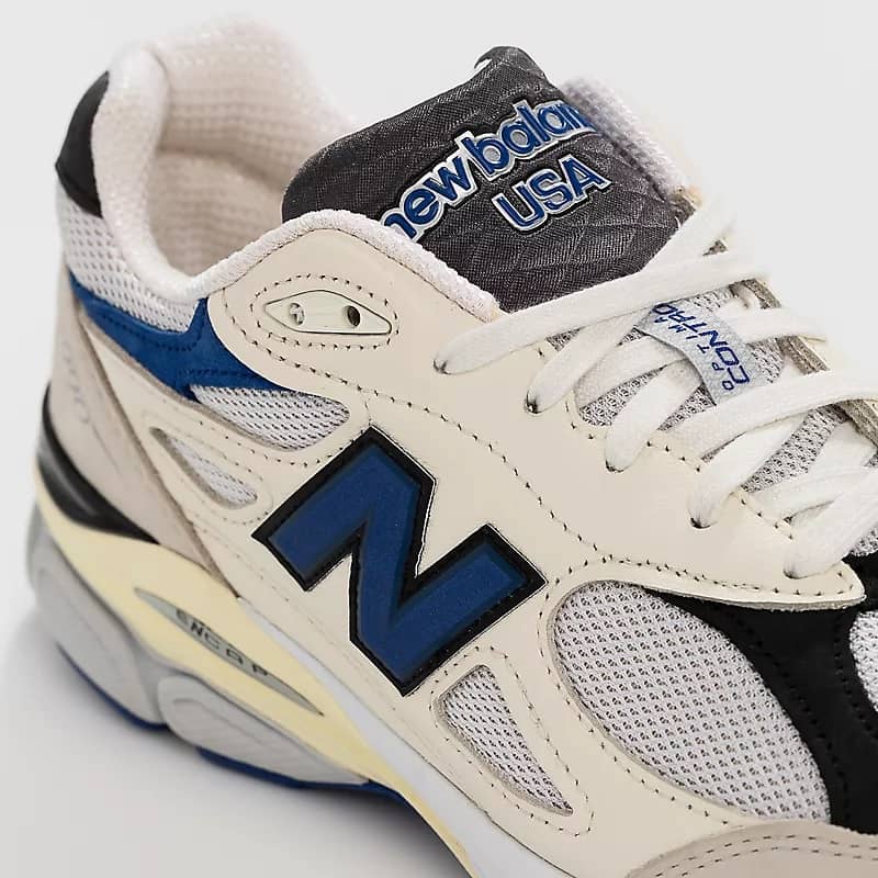 New Balance 990v3 Made in USA White Blue M990WB3 | More Sneakers