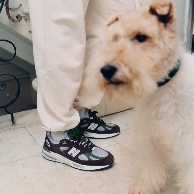 New Balance 991v2 Made in UK Licorice Lavender Gray U991BP2 New Balance 991v2 Made in UK Licorice Lavender Gray U991BP2