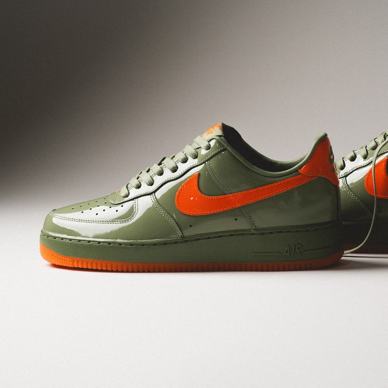 orange and green air force 1