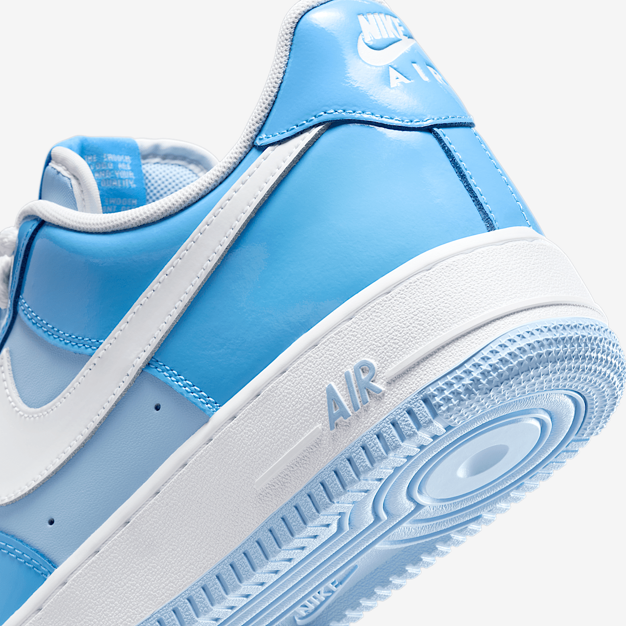 Nike Air Force 1 \'07 LV8 Psychic Blue Patent UNC HV9405-400 Men’s Size 8.5 New Nike Air Force 1 Low  main image 2