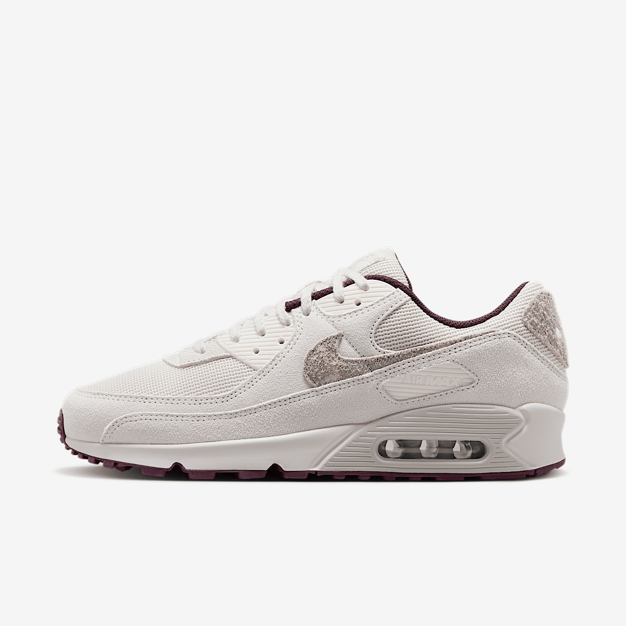 Nike Air Max 90 Premium Phantom Burgundy Crush HQ1712-001 | More