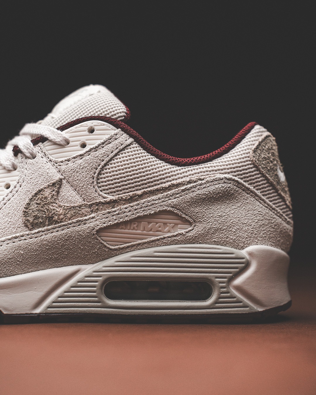 Nike Air Max 90 Premium Phantom Burgundy Crush HQ1712-001