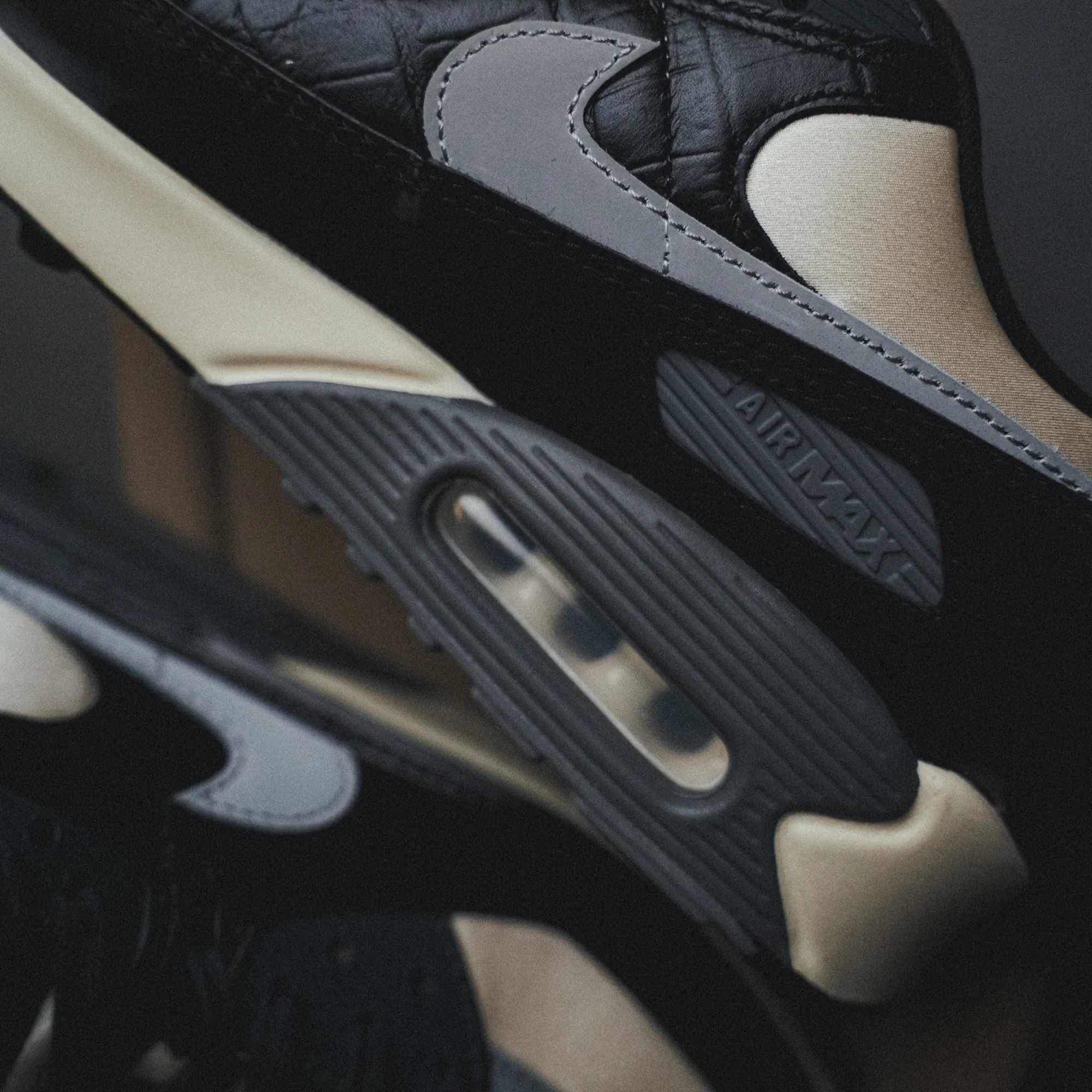 Nike Air Max 90 QS Smoke Grey Crocodile IO4468-100 | More Sneakers