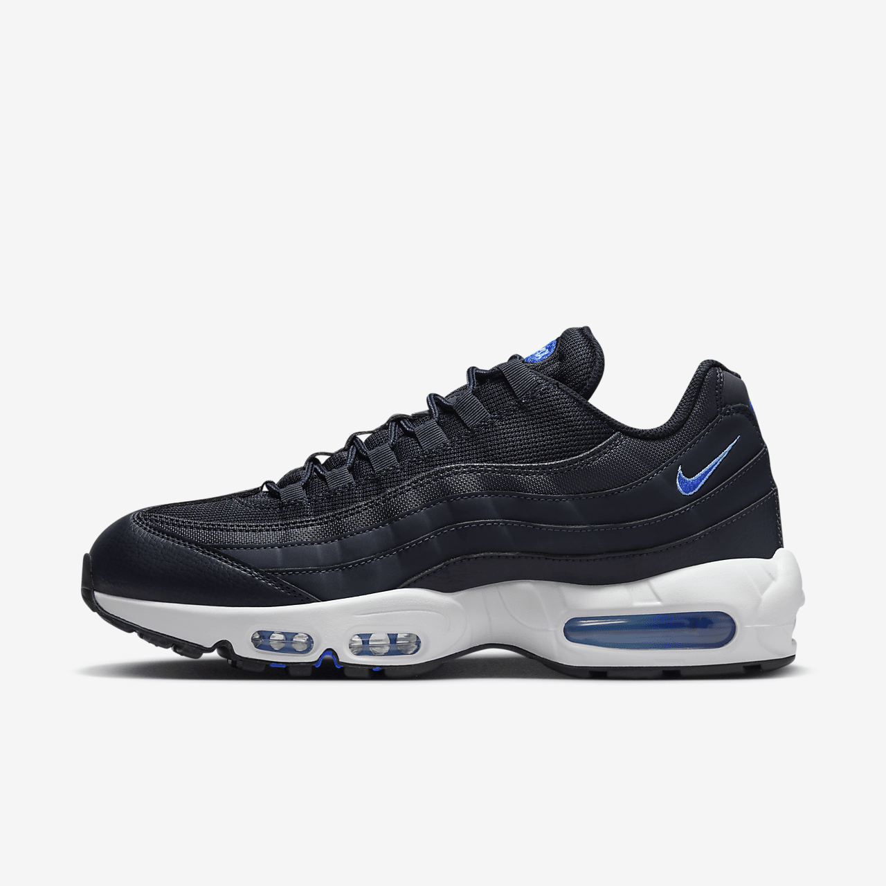 NIKE ☆ Air Max 95 Ultra ‘Black University Blue’ Nike Air Max 95 Ultra Black/Blue Force/Dark Grey