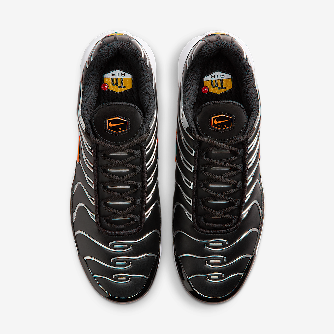 Nike Air Max Plus G Golf Black Metallic Silver Total Orange size 9.5 FZ4150-002 Buy Nike Air Max Plus G Golf Shoes - Black/Metallic Silver  main image 3
