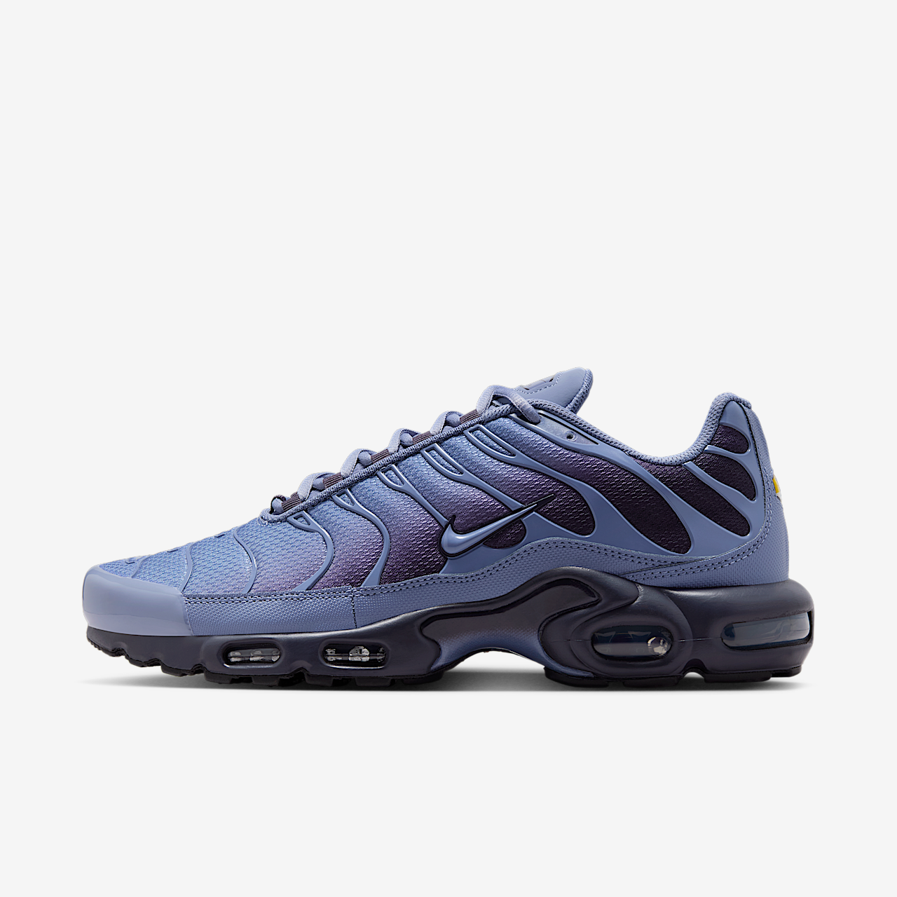 purple and blue air max plus