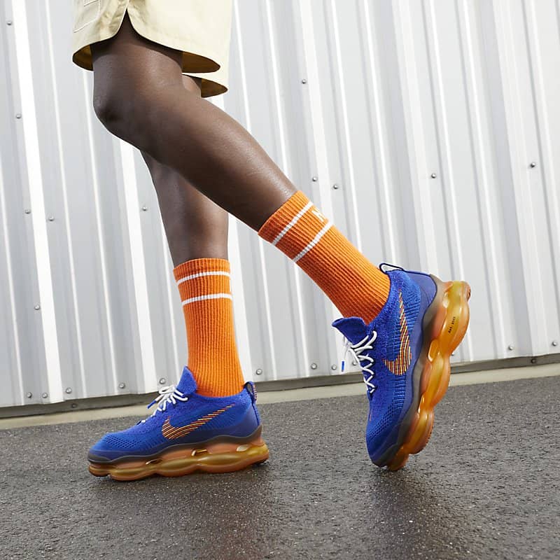 nike air max flyknit blue orange