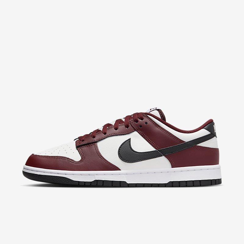dunk low red black