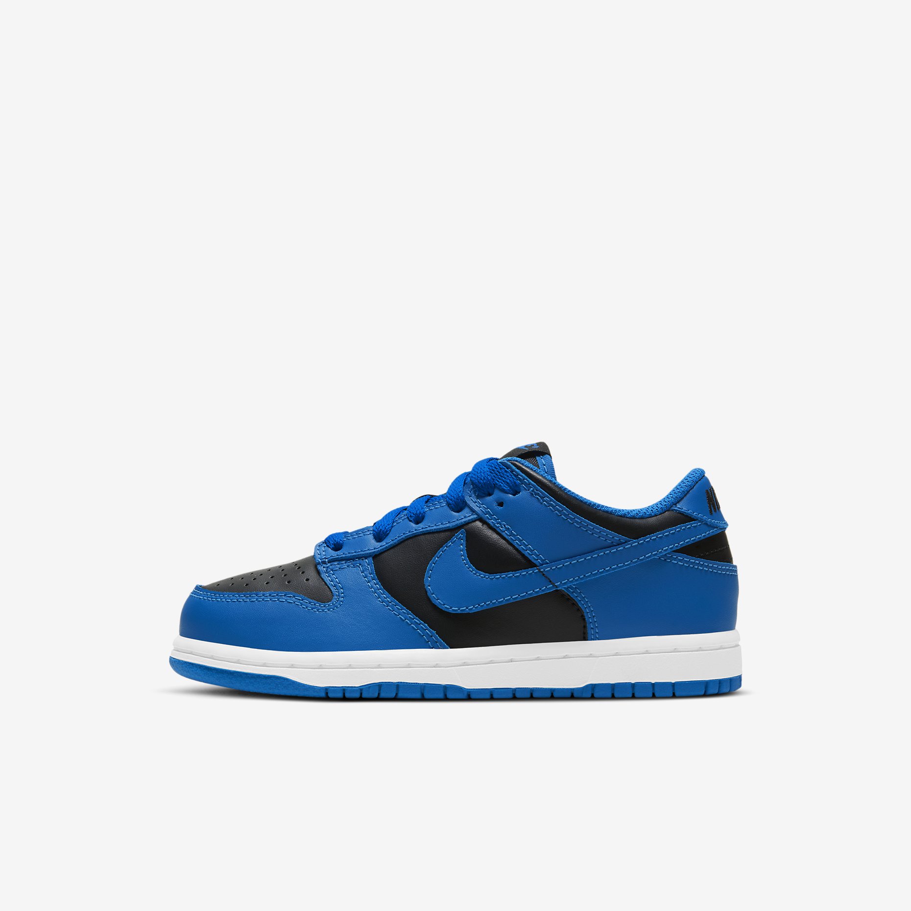dunk low black hyper cobalt white