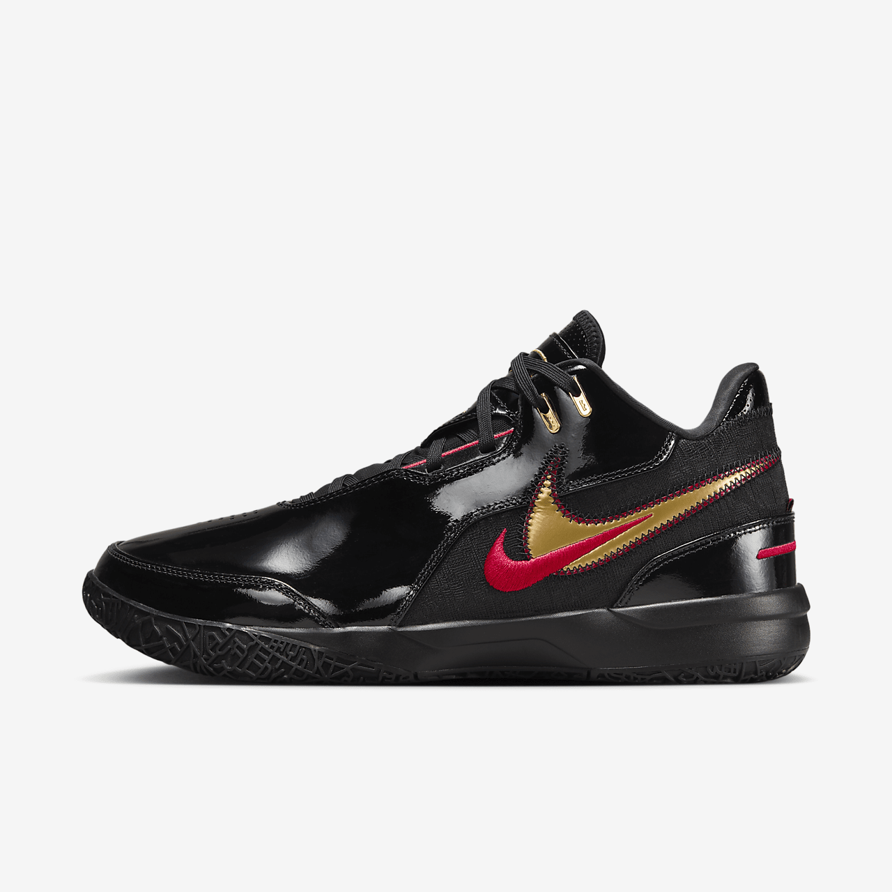 nike lebron red and gold