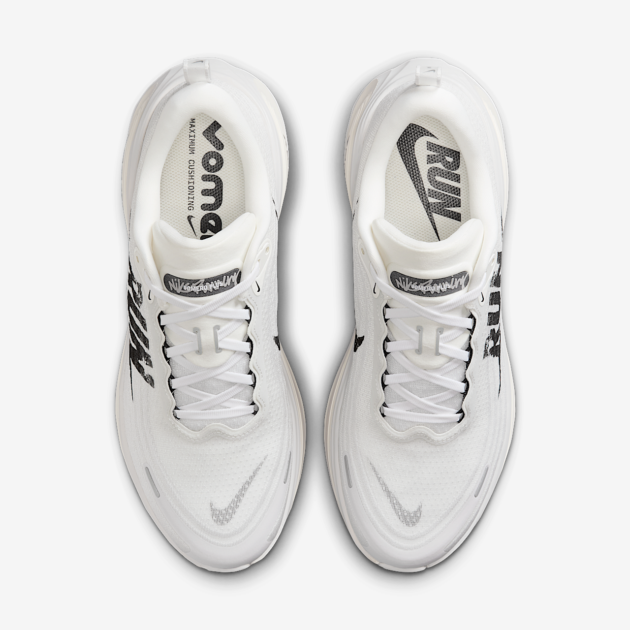 Nike Vomero Plus \'Run Pack\' Summit White Mens Running Shoes Size 12.5 IH2268 100 NEW Nike Vomero 18 Plus Run Summit White Black NBY IH2268  main image 3