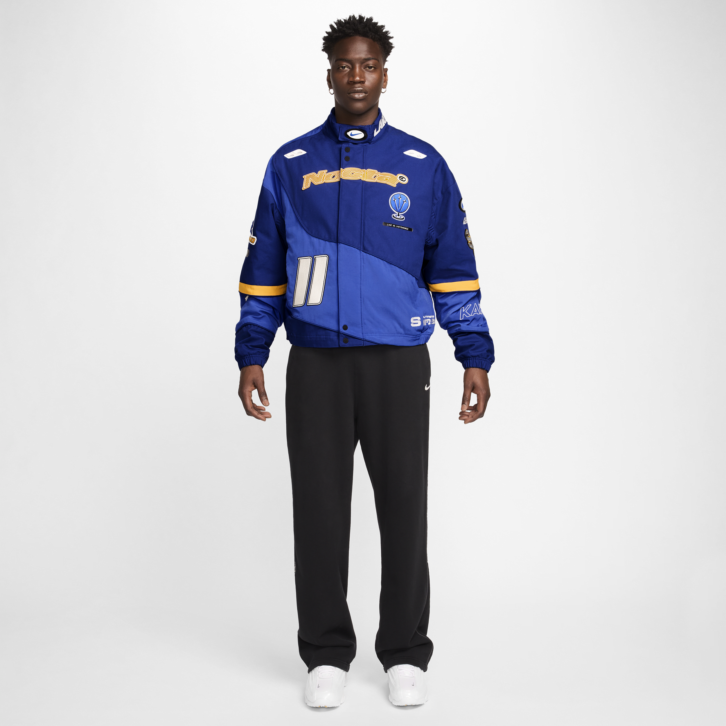 Nike NOCTA L ブルー 関税込☆Nike x NOCTA x L'Art☆Racing Jacket Deep Royal Blue