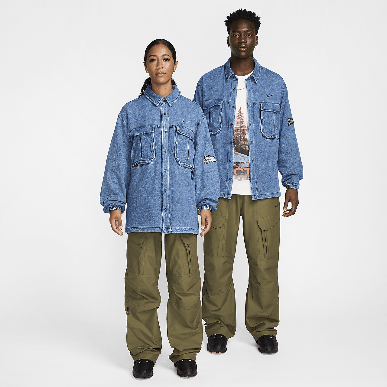 NOCTA x Nike Opal Lily Pad Denim Shirt French Blue FZ3260