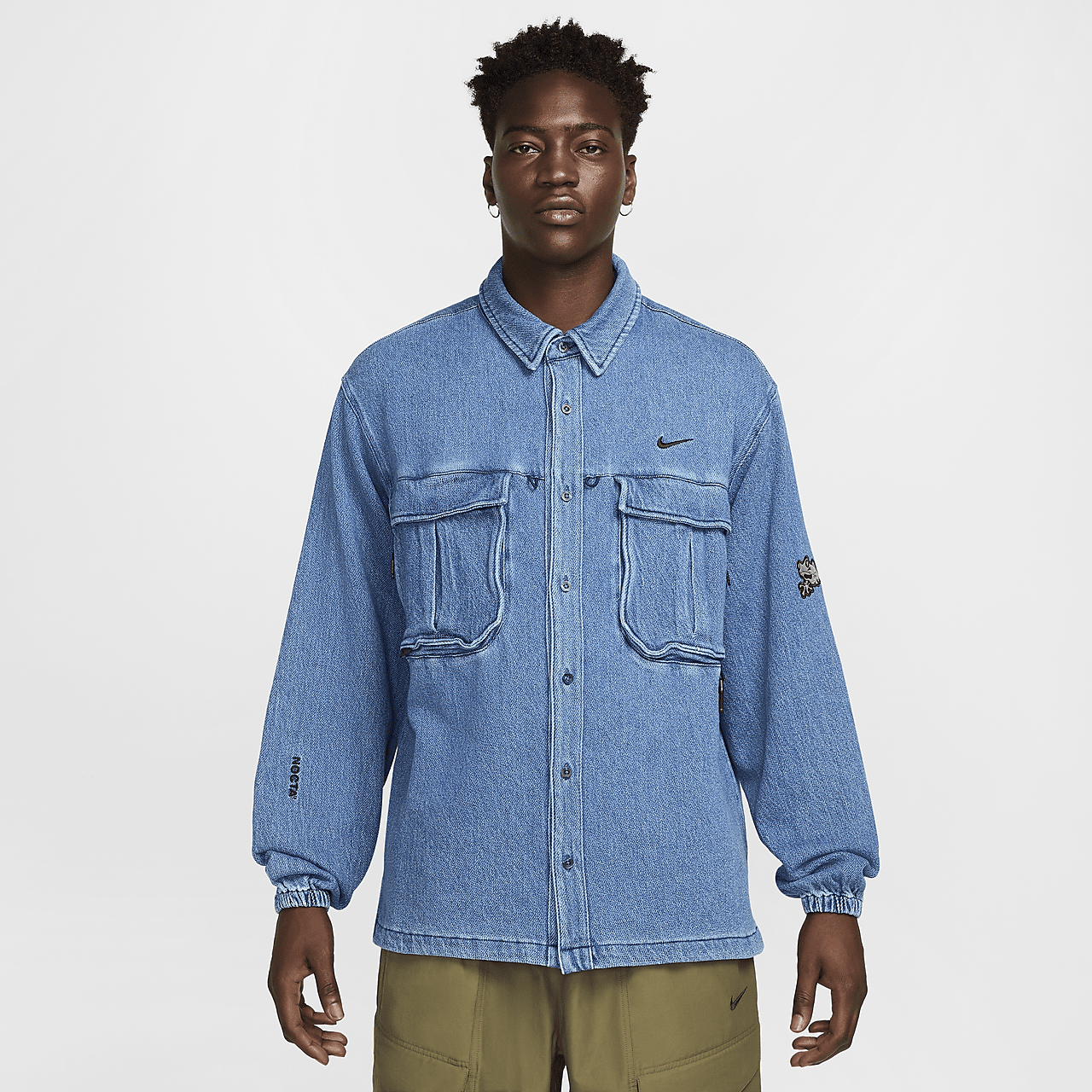 NOCTA x Nike Opal Lily Pad Denim Shirt French Blue FZ3260