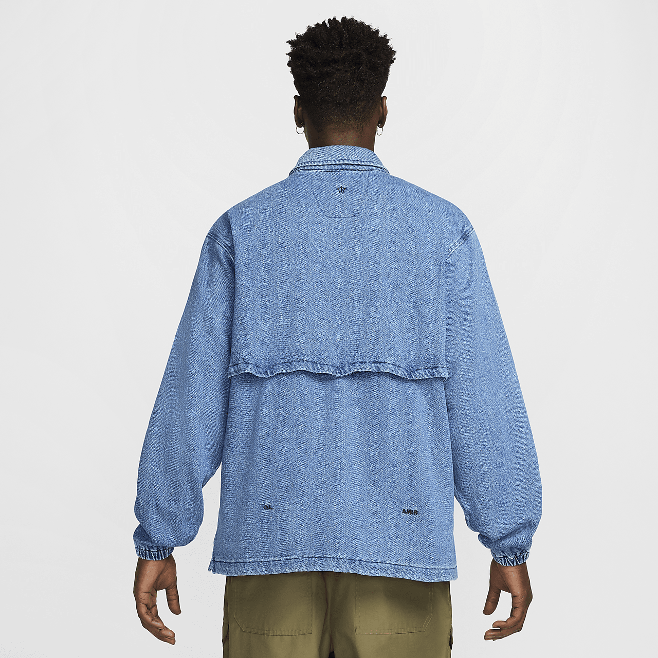【Nike x Drake Nocta】Opal Lily Pad Denim Shirt French Blue Lily Pad Denim Shirt | NOCTA