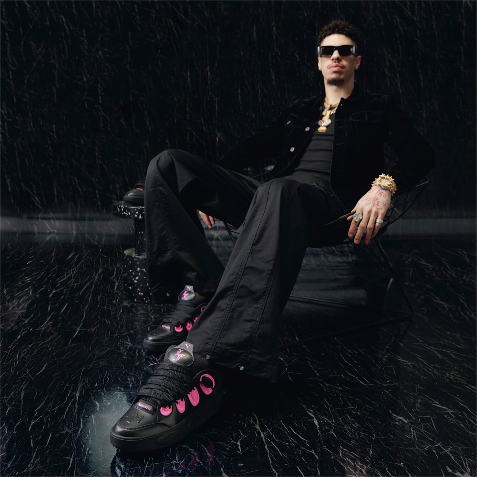 【PUMA】LaFrance Untouchable★310865-01★Black Glowing Pink Puma X Lamelo Ball Lafrancé Untouchable Black / Glowing Pink