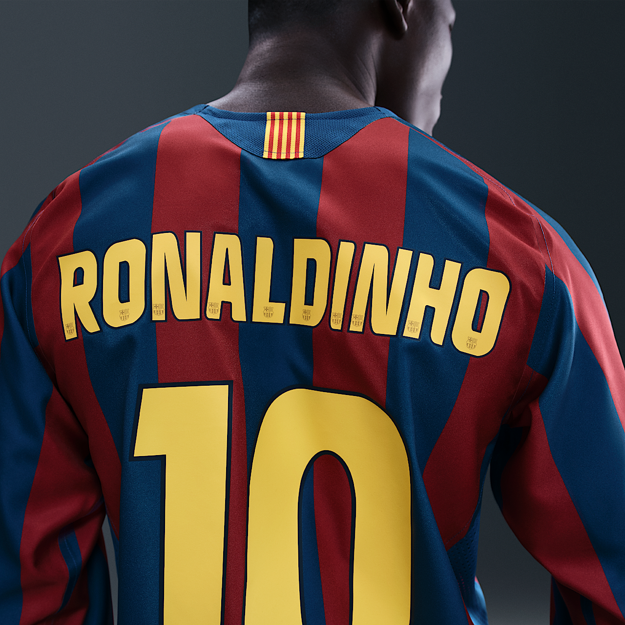 Ronaldinho FC Barcelona 2005/06 Reissue Nike Football Replica Long