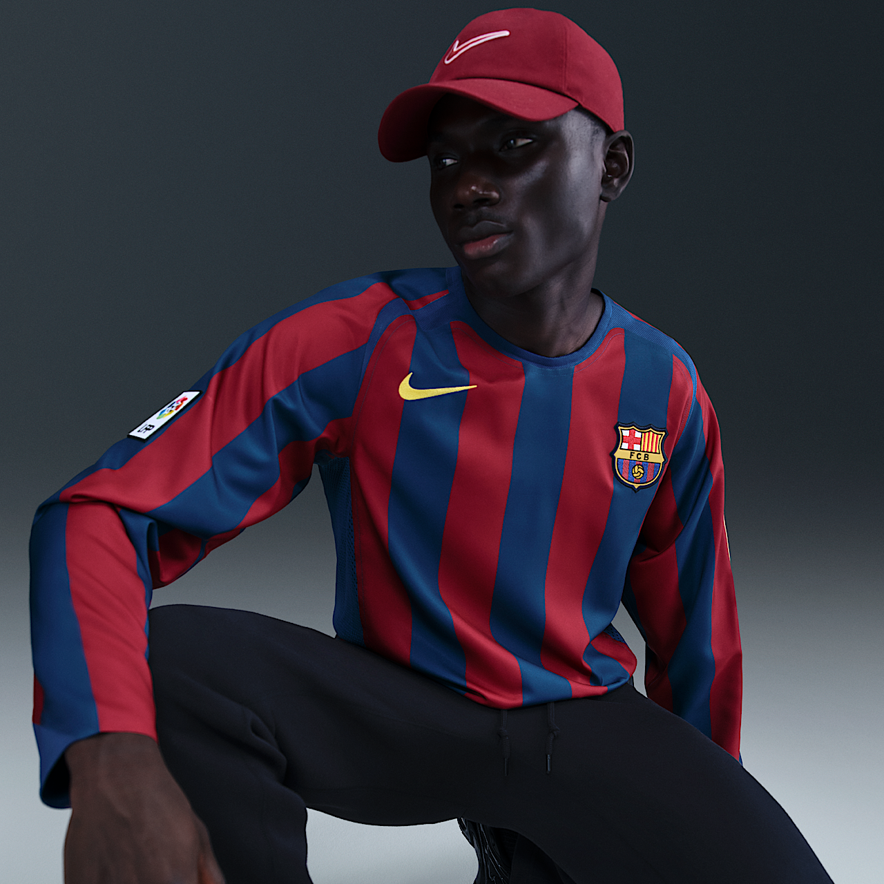 Ronaldinho FC Barcelona 2005/06 Reissue Nike Football Replica Long