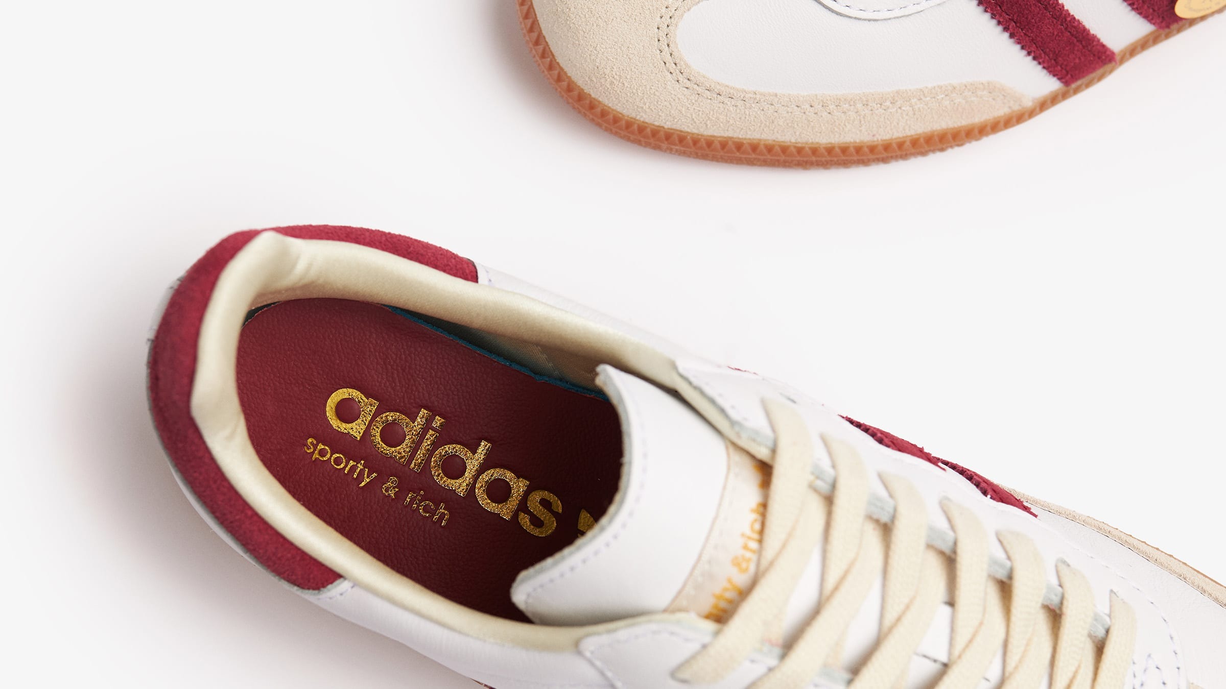 Sporty & Rich x adidas Samba White Collegiate Burgundy IF5660