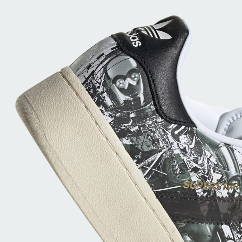 Star Wars x Nunzaka x adidas Originals Superstar XLG R2-D2 and C-3PO IF9249  | More Sneakers