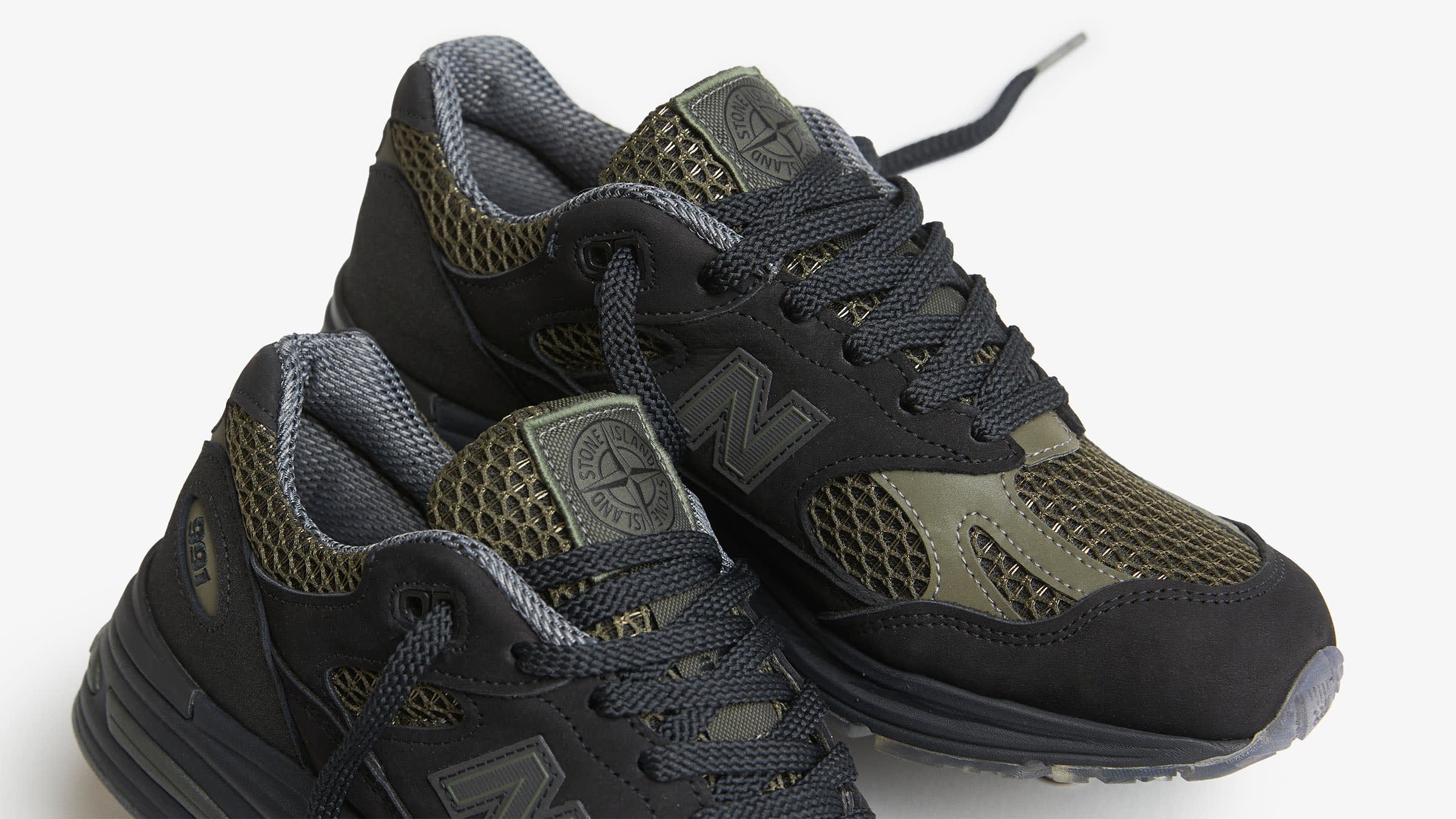 Stone Island x New Balance 991V2 Made in UK Black Olive