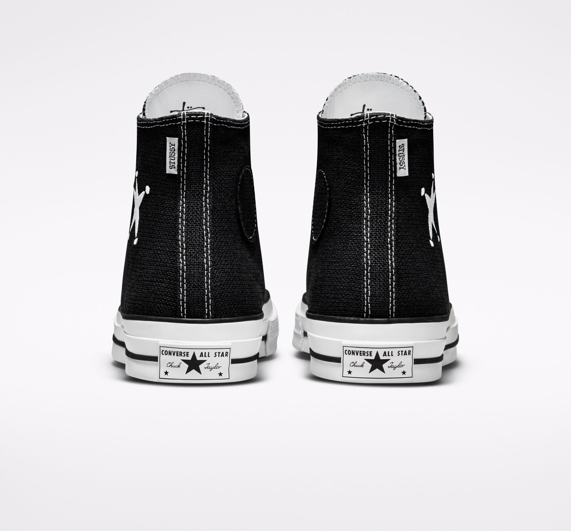 Stüssy x Converse Chuck 70 High Black White A01765C | More Sneakers