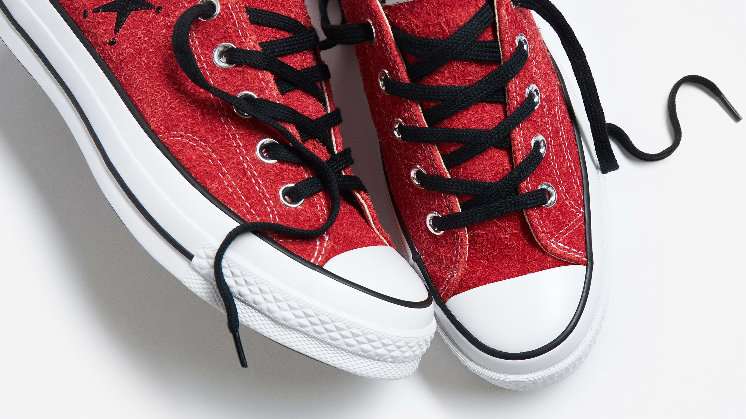 Stüssy x Converse Chuck 70 Low Poppy Red A07664C | More Sneakers