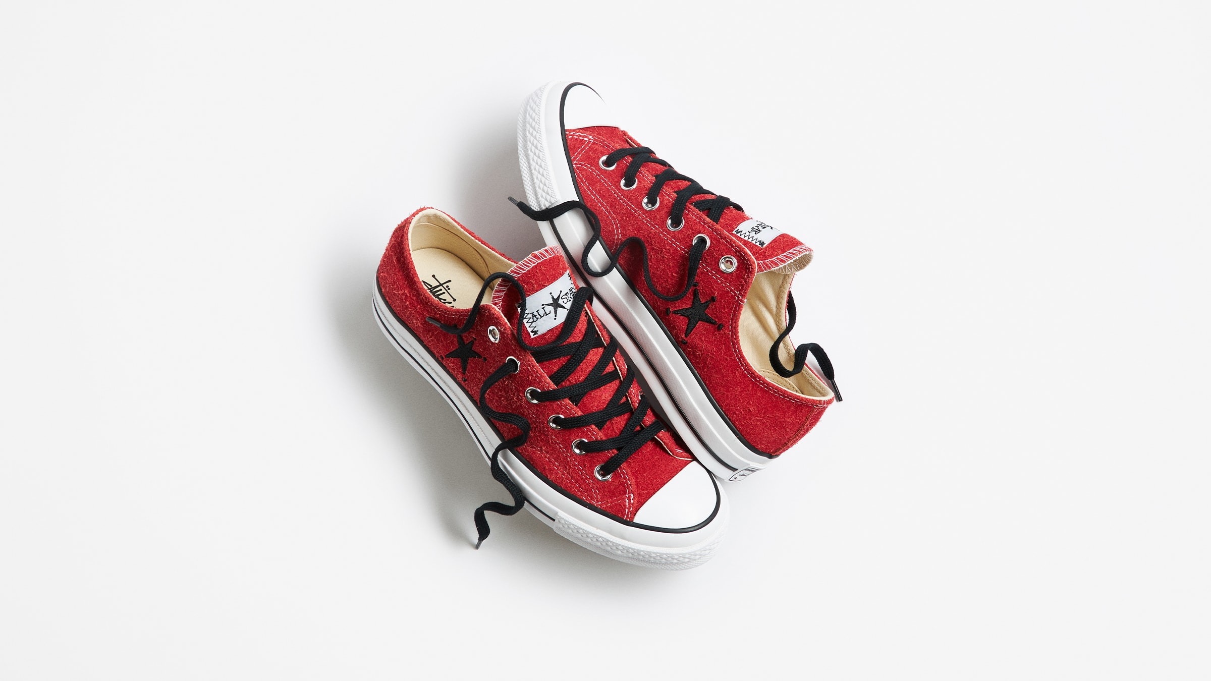 Stüssy x Converse Chuck 70 Low Poppy Red A07664C | More Sneakers
