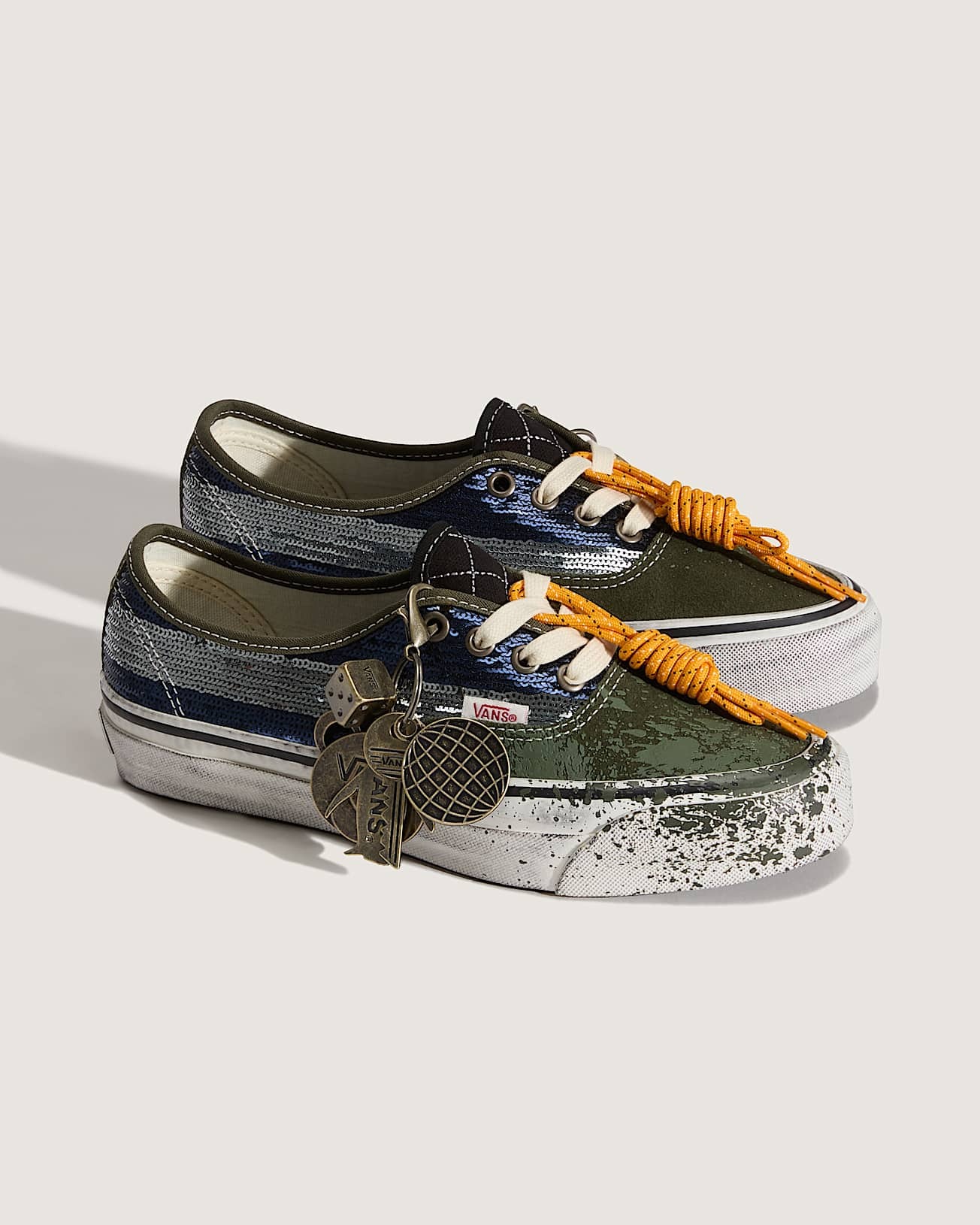 Vans Authentic Premium La Habana Green Blue - Charms Pack 