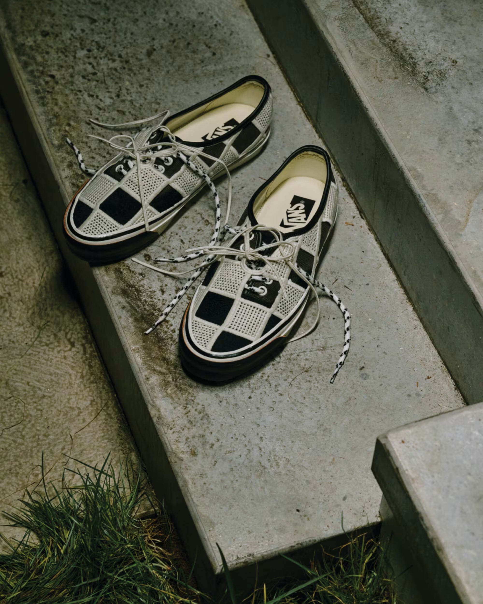 Vans LX Authentic 44 Shell Knit Black Egret VN000Y0RFDB | More 