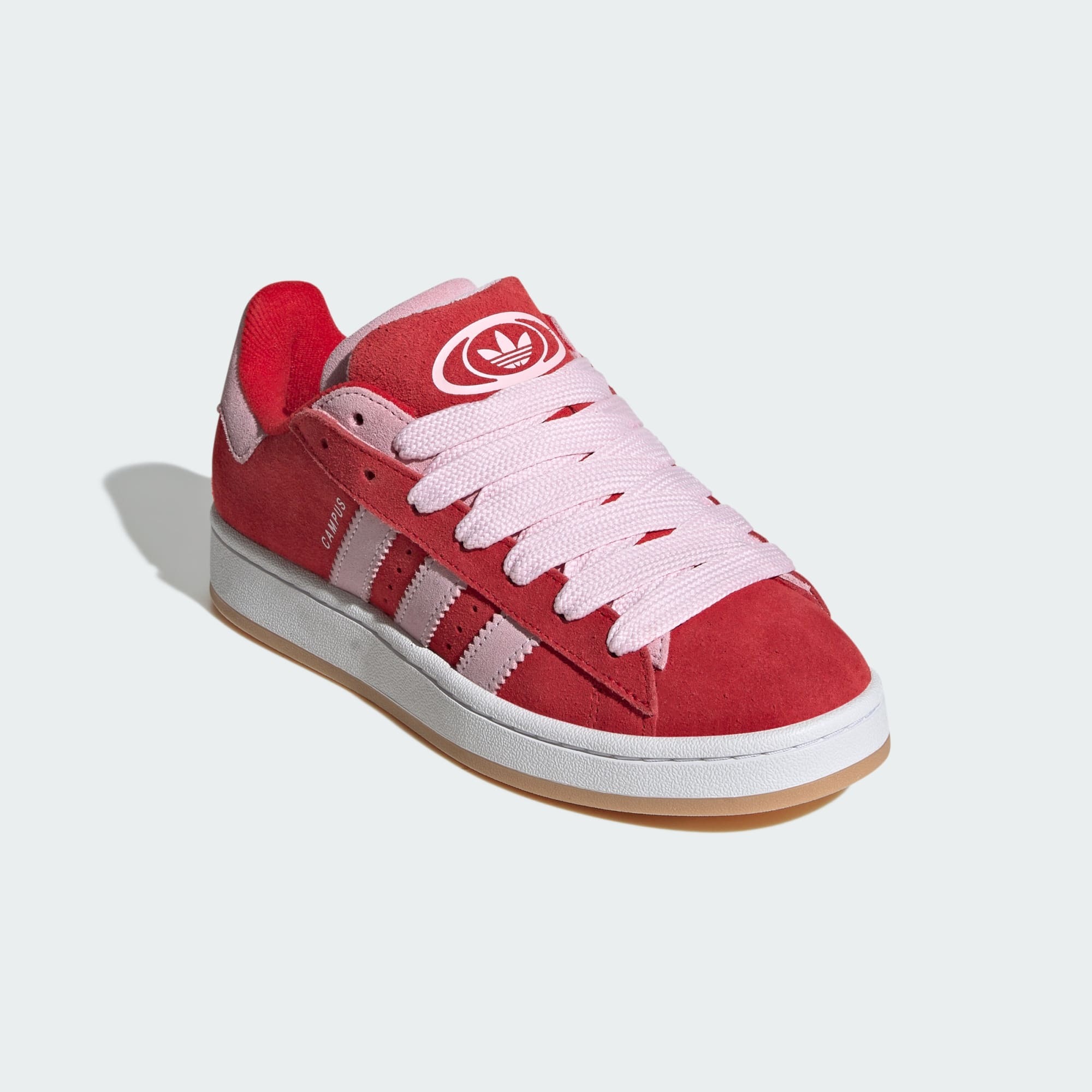 Womens adidas Originals Campus 00s Double Tongue Better Scarlet Clear Pink  JQ5743 | More Sneakers