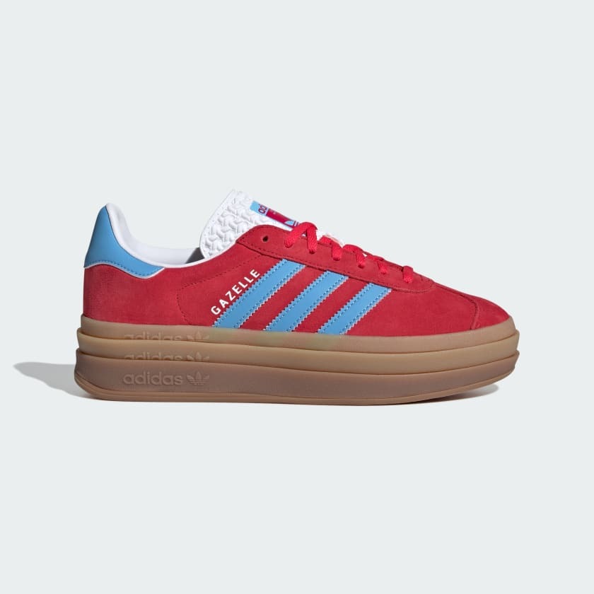 Womens adidas Originals Gazelle Bold Active Pink Semi Blue Burst IE0421 |  More Sneakers