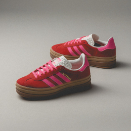 Womens adidas Originals Gazelle Bold Collegiate Red Lucid