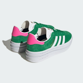 adidas gazelle silver green womens adidas Gazelle Bold - Women's