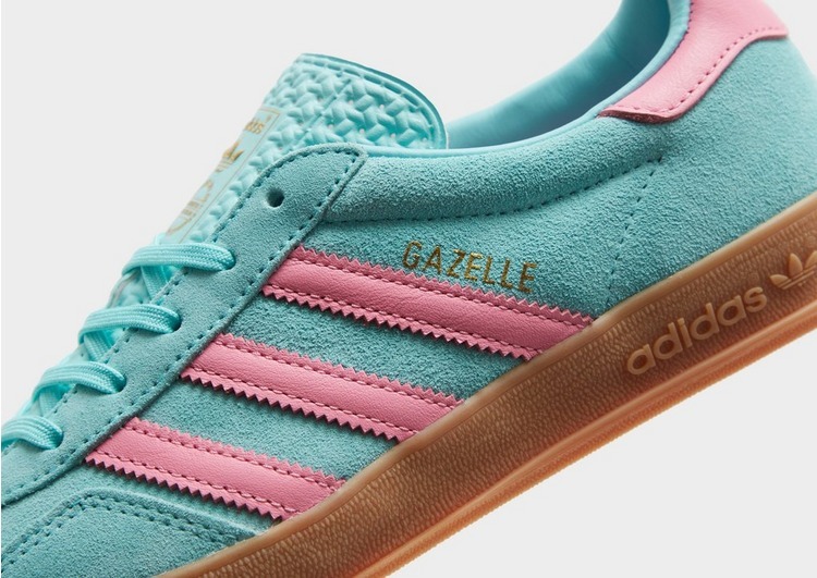 Womens adidas Originals Gazelle Indoor Flash Aqua Bliss Pink IH0690 | More  Sneakers