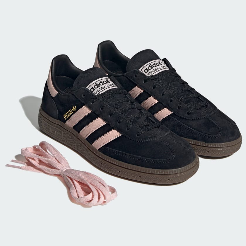 Womens adidas Originals Handball Spezial Core Black Icey Pink