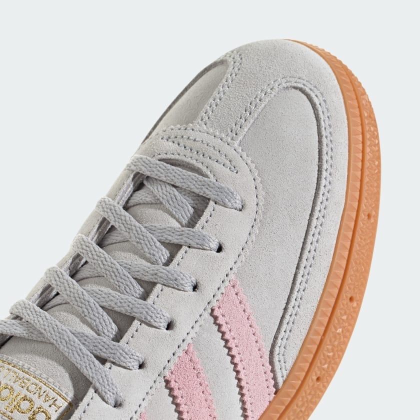 ★Adidas Handball Spezial Grey Two Clear Pink★ Womens adidas Originals Handball Spezial Grey Two Clear Pink
