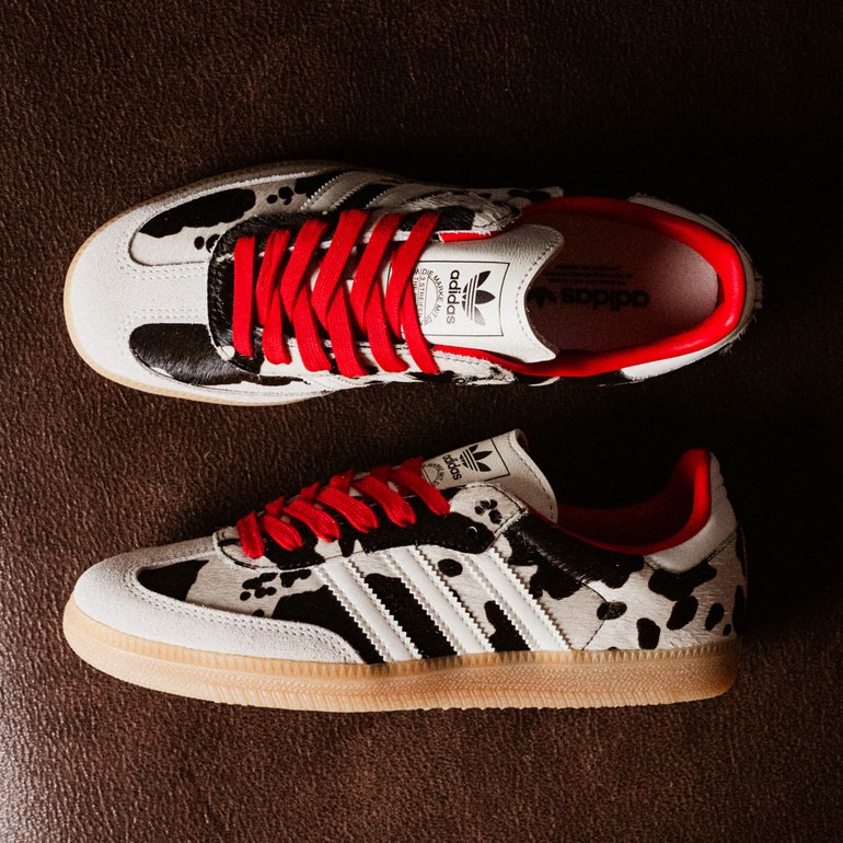 adidas gazelle silver green womens Adidas x NAKED x Maha Samba MN Shoes – Extra Butter main image 1