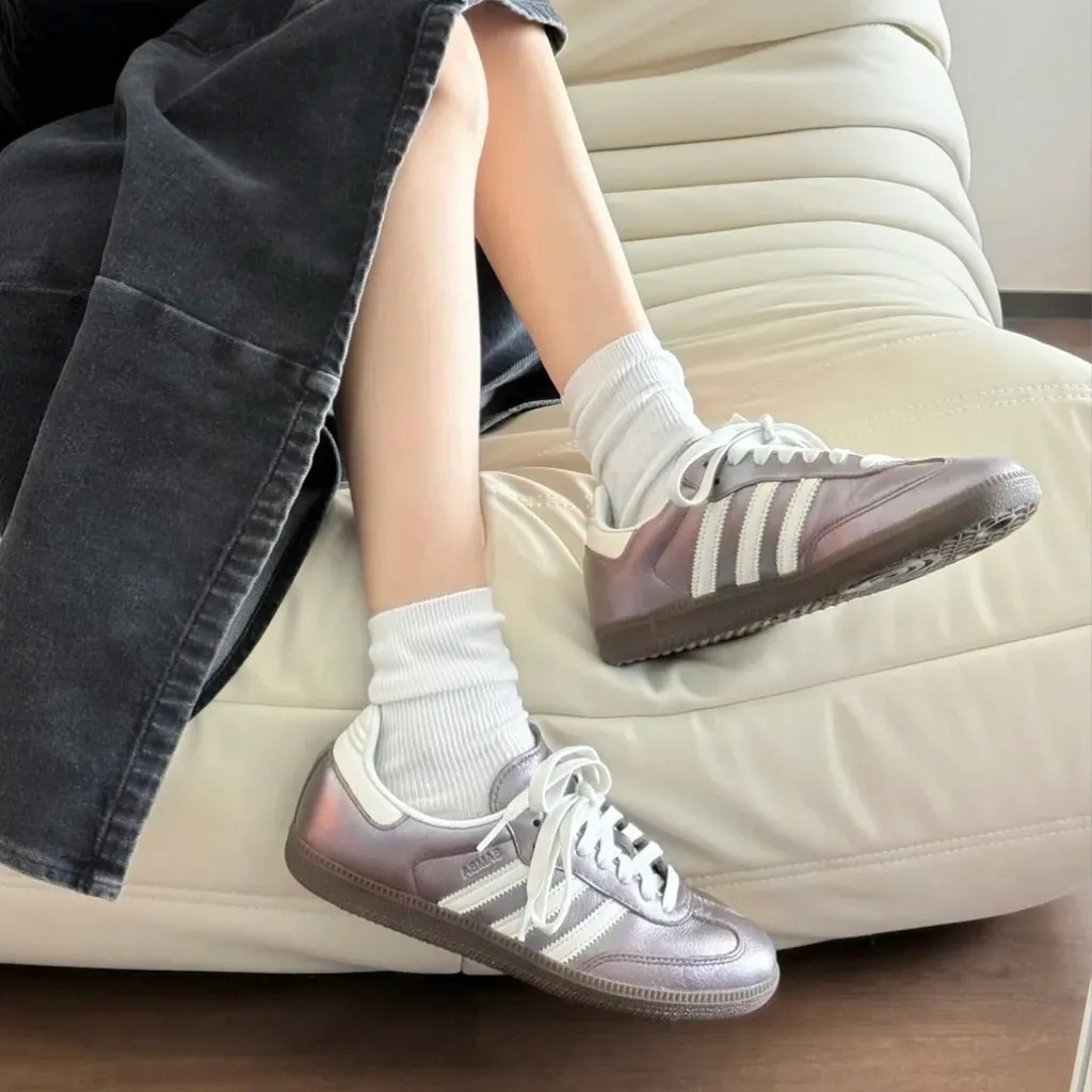 Womens adidas Originals Samba OG Metallic Purple JI4219