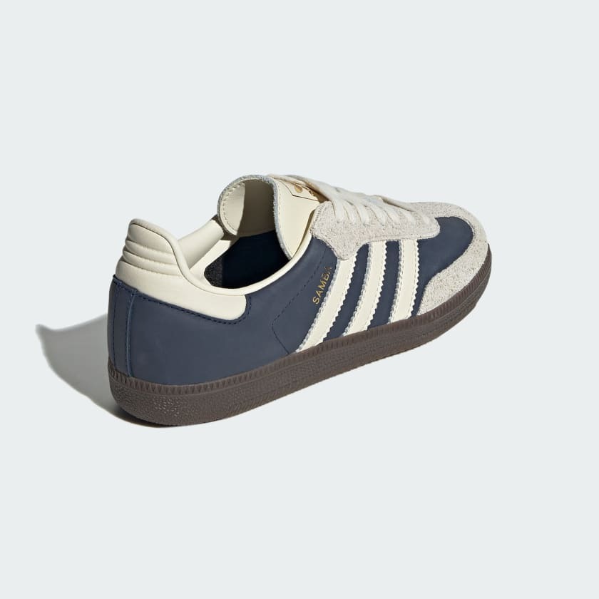 adidas gazelle silver green womens Adidas x Sporty & Rich Women's Samba OG Cloud White / Night Indigo /  Collegiate Red Low Top Sneakers main image 1
