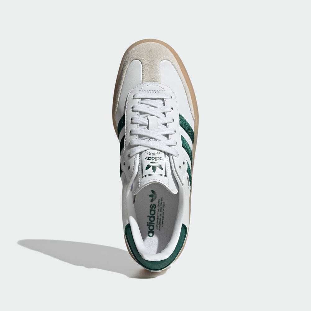 Womens adidas Originals Sambae Cloud White Collegiate Green ID0440