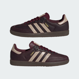 Womens adidas Samba OG Maroon Crystal Sand IF7004 | More