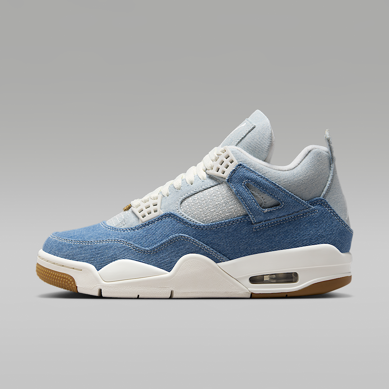 Womens Air Jordan 4 Retro TEX Worn Blue Denim IB6716-100 | More