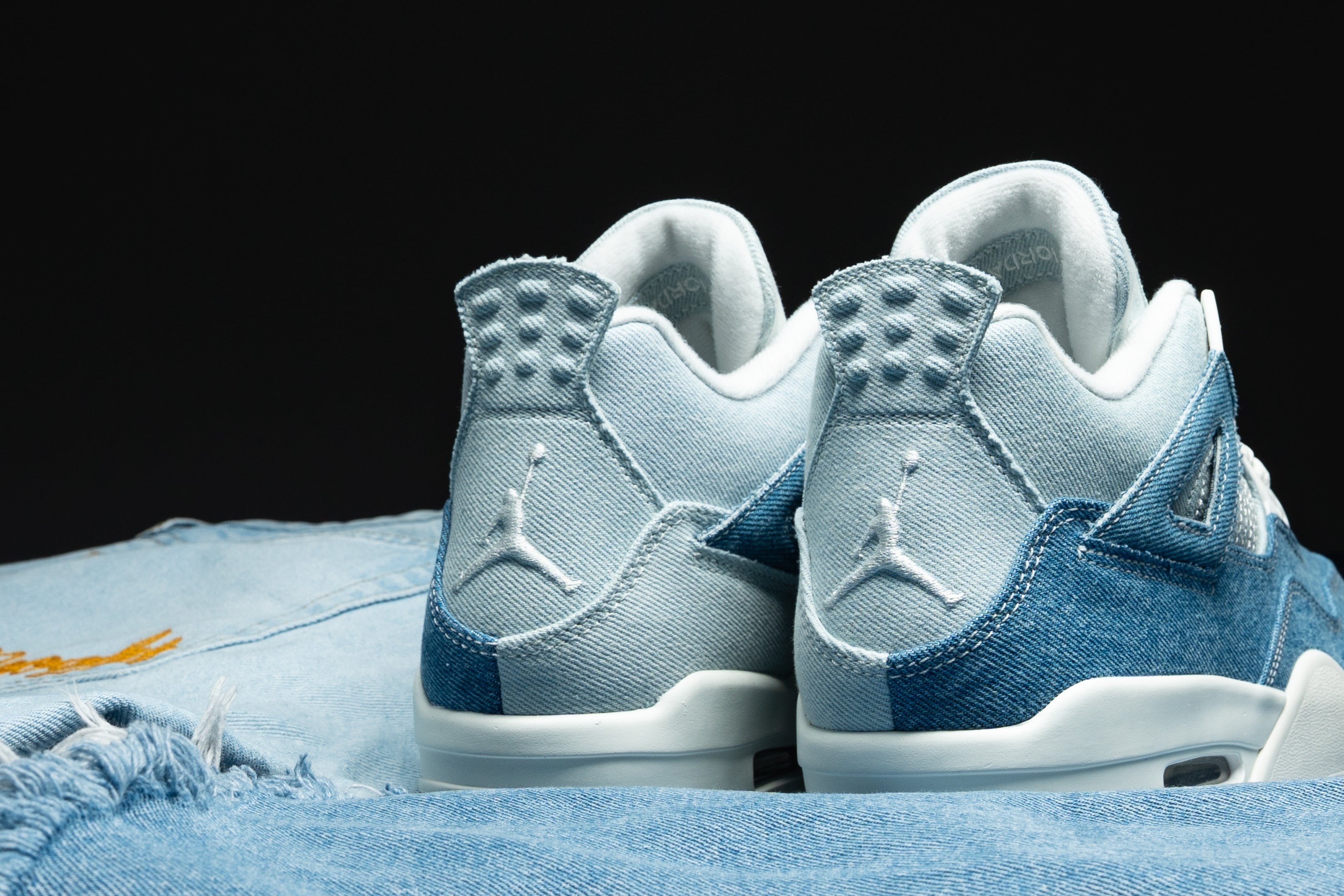 Womens Air Jordan 4 Retro TEX Worn Blue Denim IB6716-100 | More
