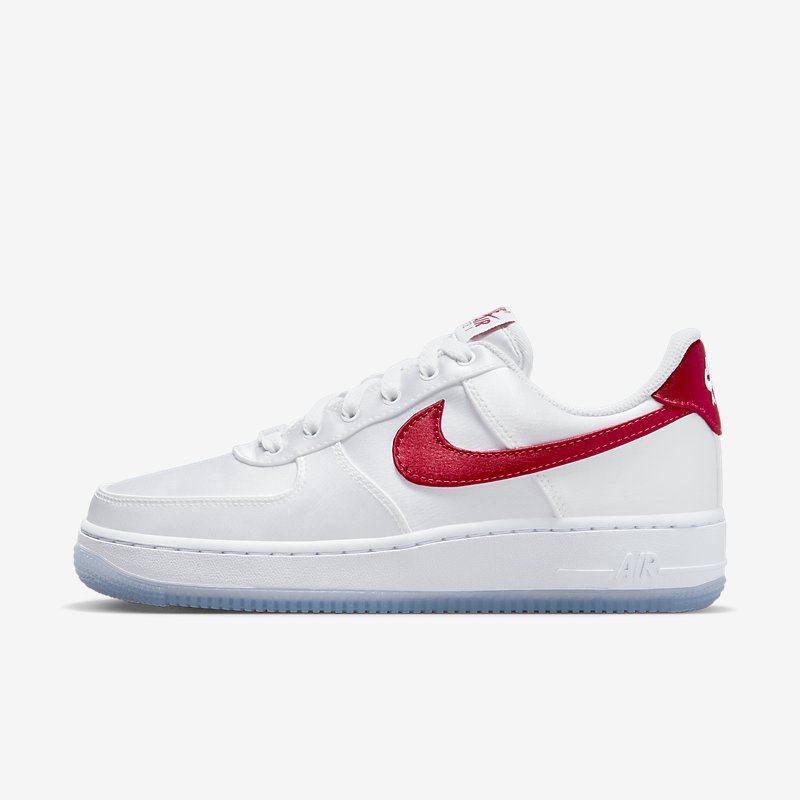 womens air force 1 white and red