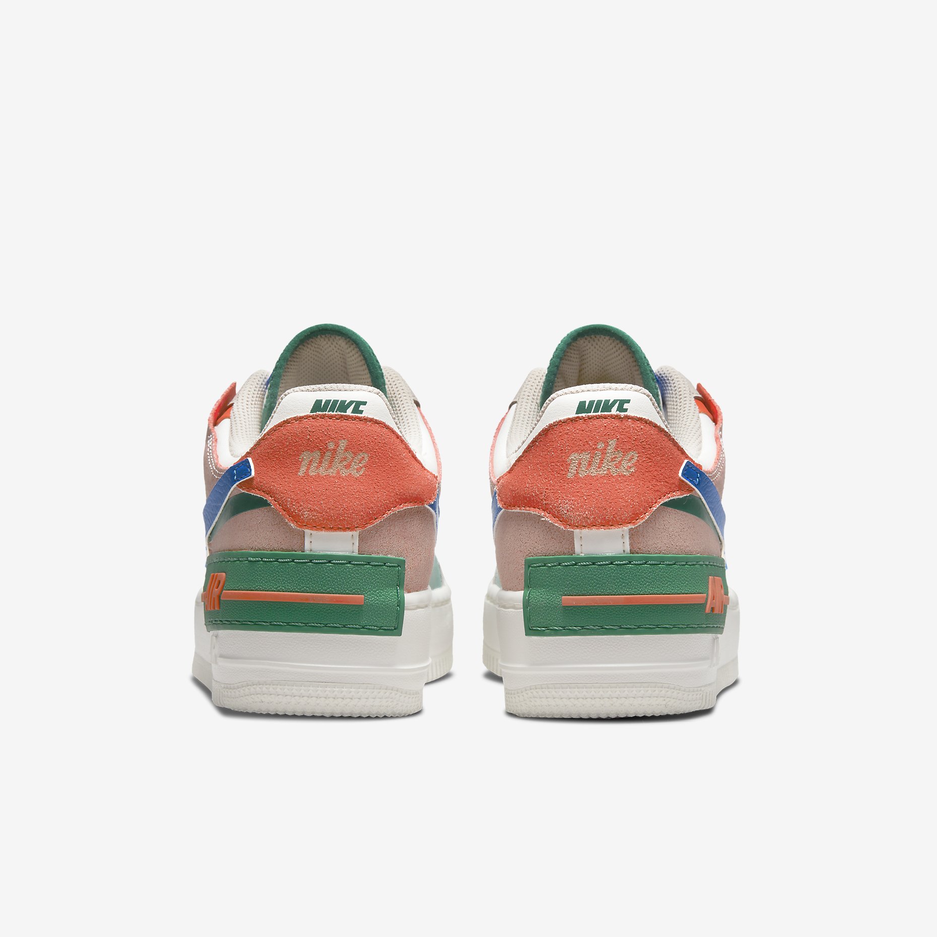 Womens Nike Air Force 1 Shadow Sail Green Noise Signal Blue CI0919-109 |  More Sneakers