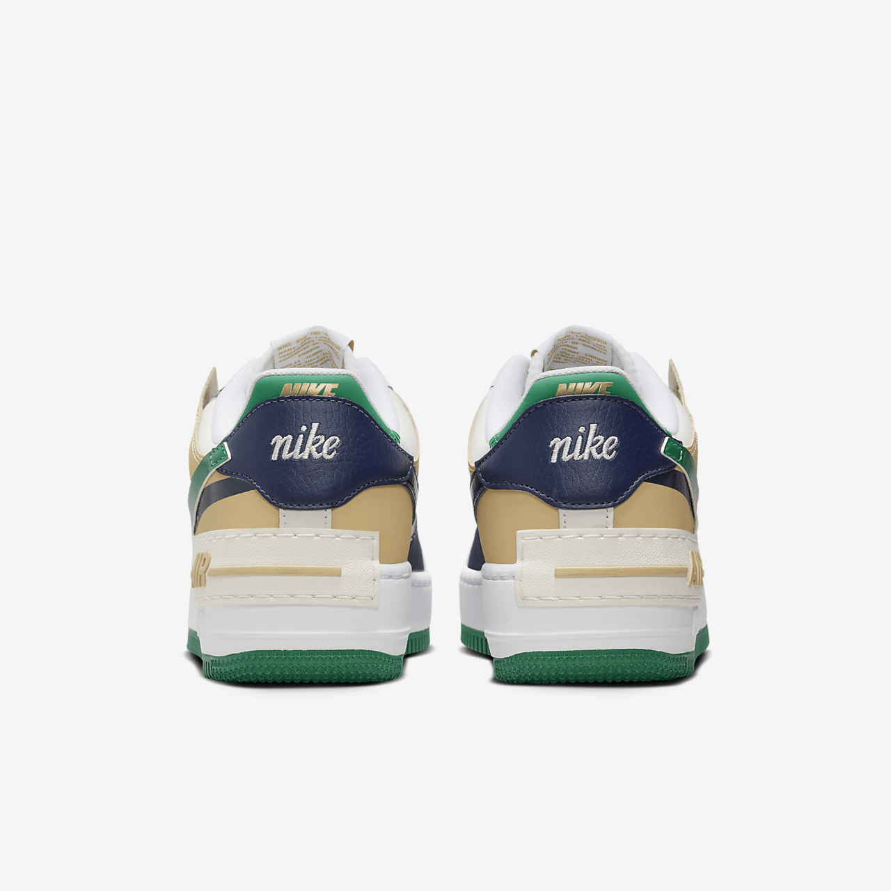 ◆正規品◆NIKE AIR FORCE 1 SHADOW MALACHITE(W)◆関税/送料込 Womens Nike Air Force 1 Shadow White Malachite Sesame DZ1847