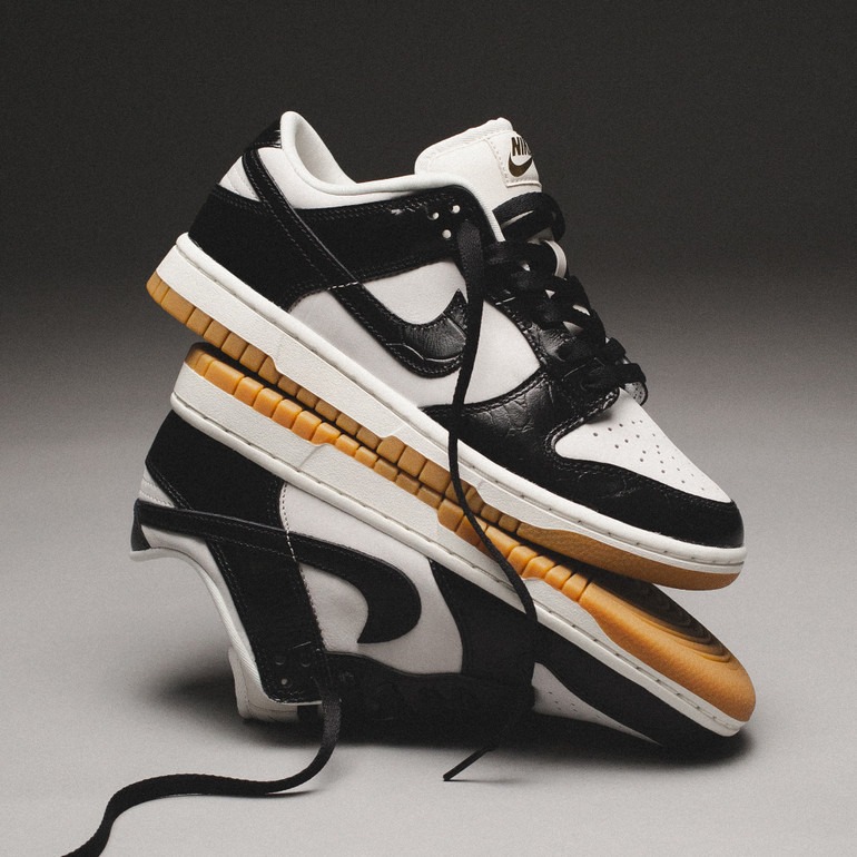 Womens Nike Dunk Low LX Croc Black FJ2260-003 | More Sneakers display picture 2